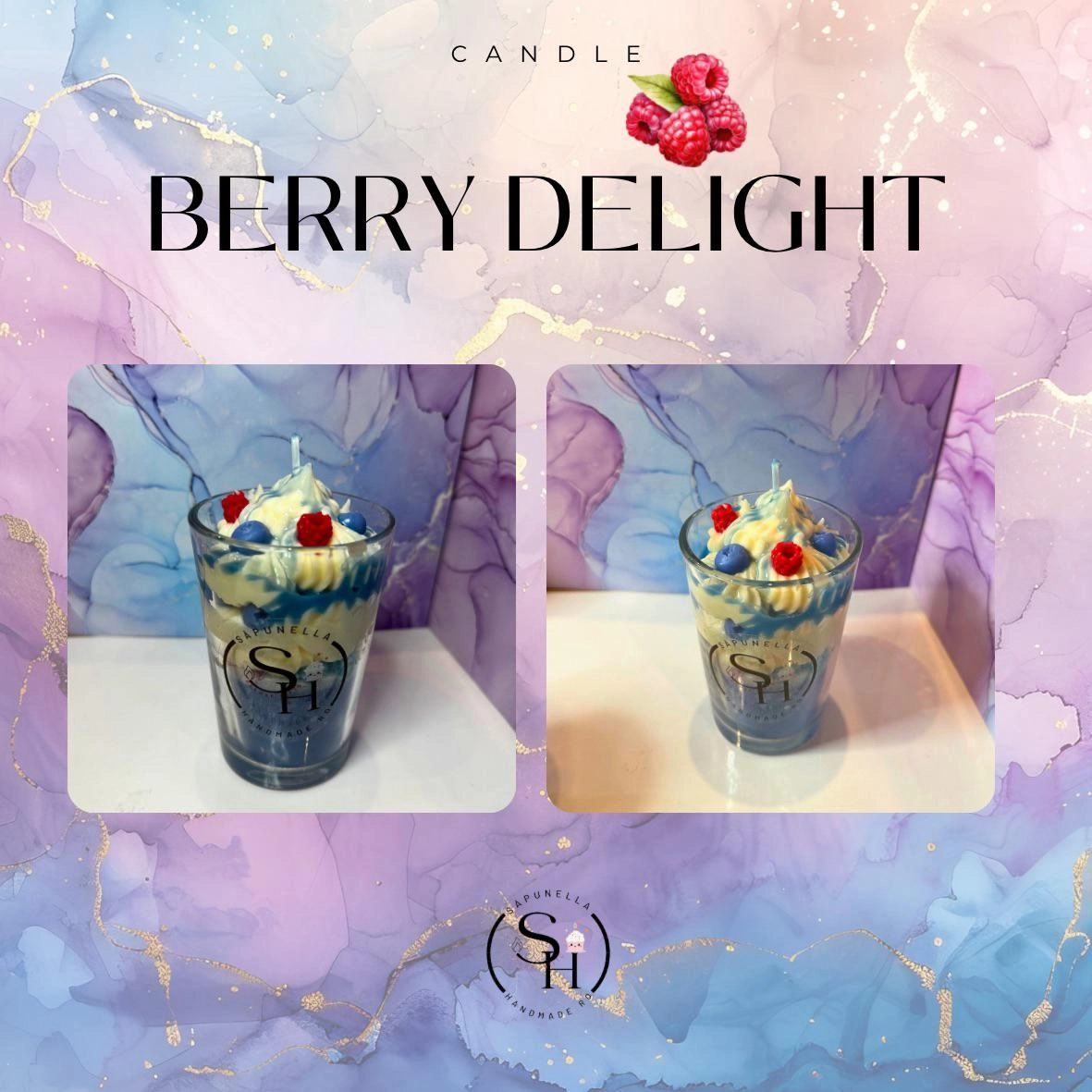 Sapunella Handmade Candle Berry Delight